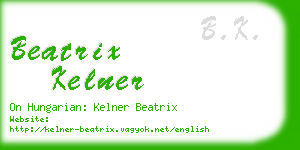 beatrix kelner business card